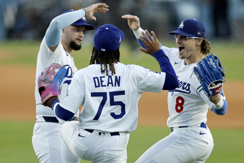 Dodgers capitalize on their chances to beat Brewers and take 3-0 NLCS lead Dodgers capitalize on their chances to beat Brewers and take 3-0 NLCS lead