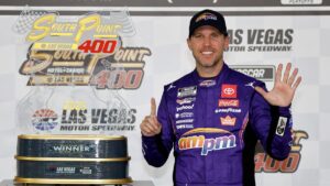 Denny Hamlin shares painful memories after NASCAR win at Las Vegas