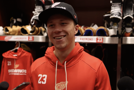 Lucas Raymond Lauded By Red Wings Teammates After Milestone Goal