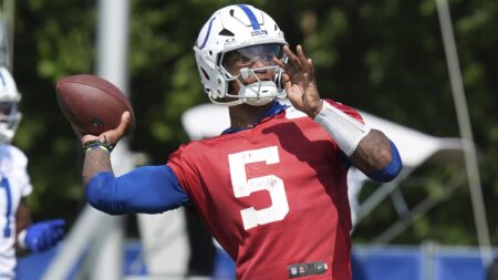 Anthony Richardson Reportedly Injured Eye ‘Doing Band Work’ Before Colts Game