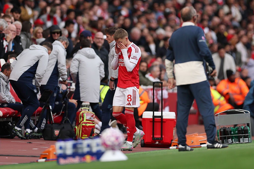 There will be concern over Martin Odegaard who once again went off injured