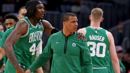 Joe Mazzulla, Chris Boucher hilariously recall 2023 altercation – NBC Sports Boston