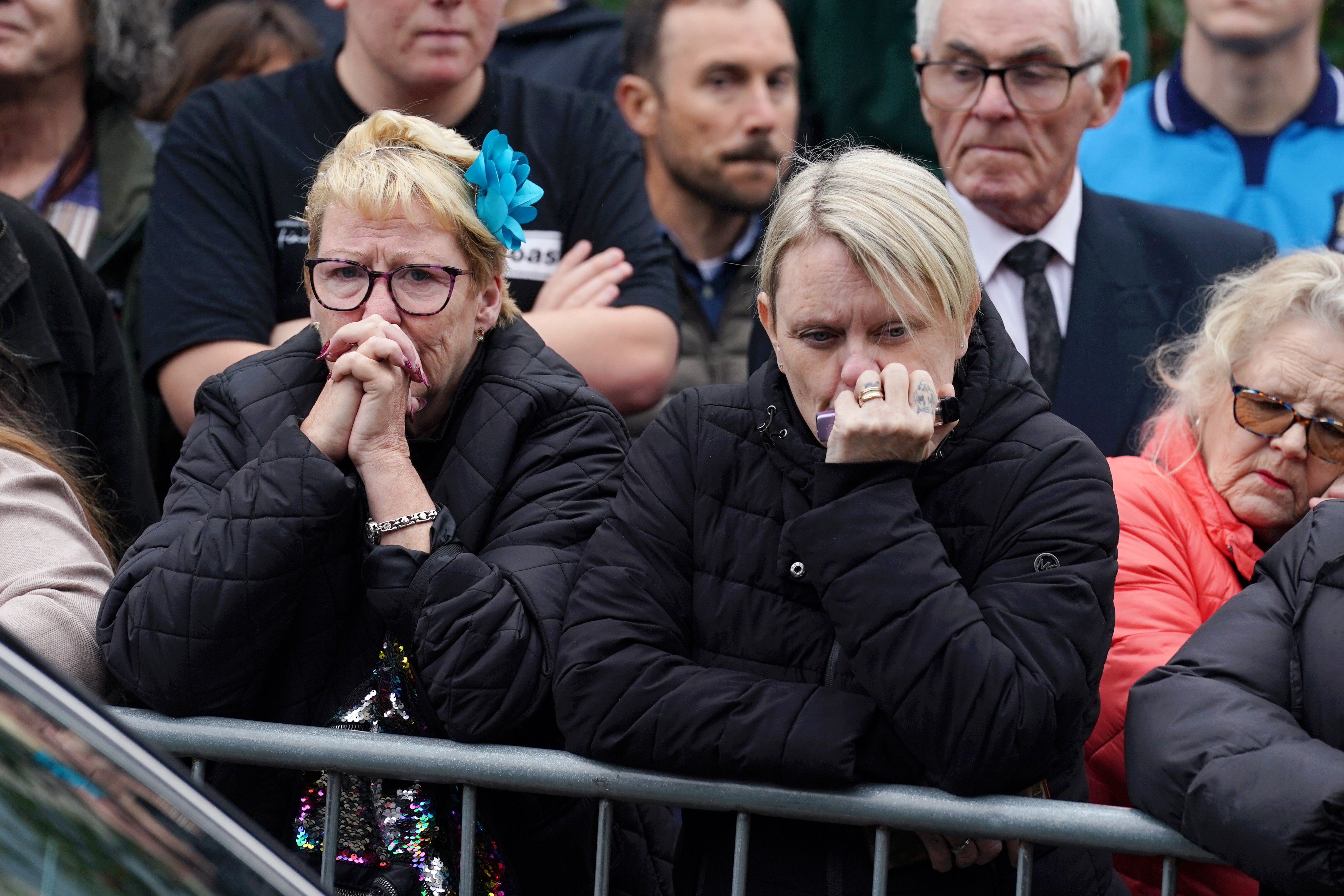 Thousands line the streets to pay tribute to one of Manchester’s greatest sons