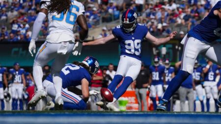 Giants elevate K Jude McAtamney from practice squad for second straight week