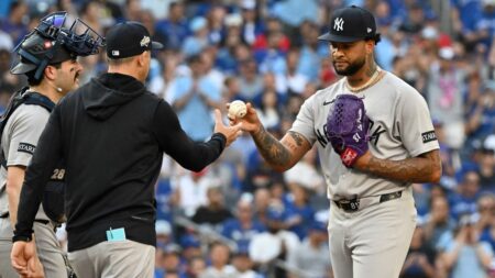 Luis Gil endures shortest outing of season in Yankees’ ALDS Game 1 loss to Blue Jays