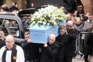 Boxing greats gather at Ricky Hatton’s funeral to remember ‘people’s champion’