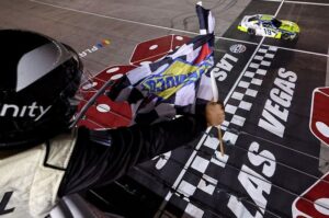 Aric Almirola bests Connor Zilisch in dramatic NASCAR Xfinity win at Las Vegas