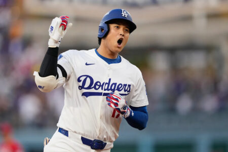 Shohei Ohtani smokes record-breaking home run vs. Reds to lead off Dodgers’ postseason