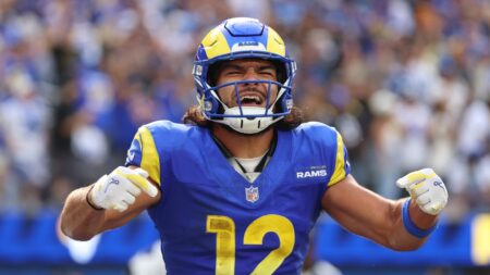 Puka Nacua needs eight catches tonight to make history