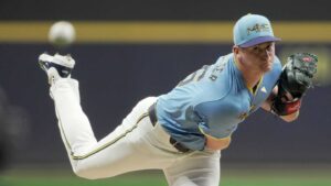 He sat in the nosebleeds for the Cubs’ historic World Series. Now Quinn Priester can end their year
