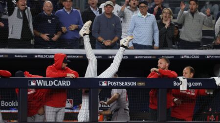 Ryan McMahon flips head over heels into Red Sox dugout to make highlight-reel catch for Yankees