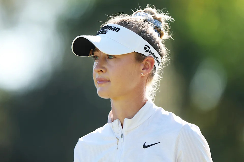 Nelly Korda of the United States walks the third hole during the second round of the CME Group Tour Championship 2025 at Tiburon Golf Club on November 21, 2025 in Naples, Florida.