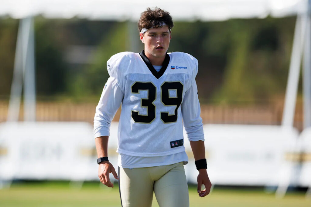 The Saints’ new starting kicker is an Irish would-be teacher who began his American football career last year