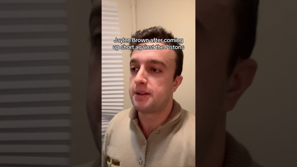 Brown losing to the Pistons #nba #basketball #shortsfeed #skit #news