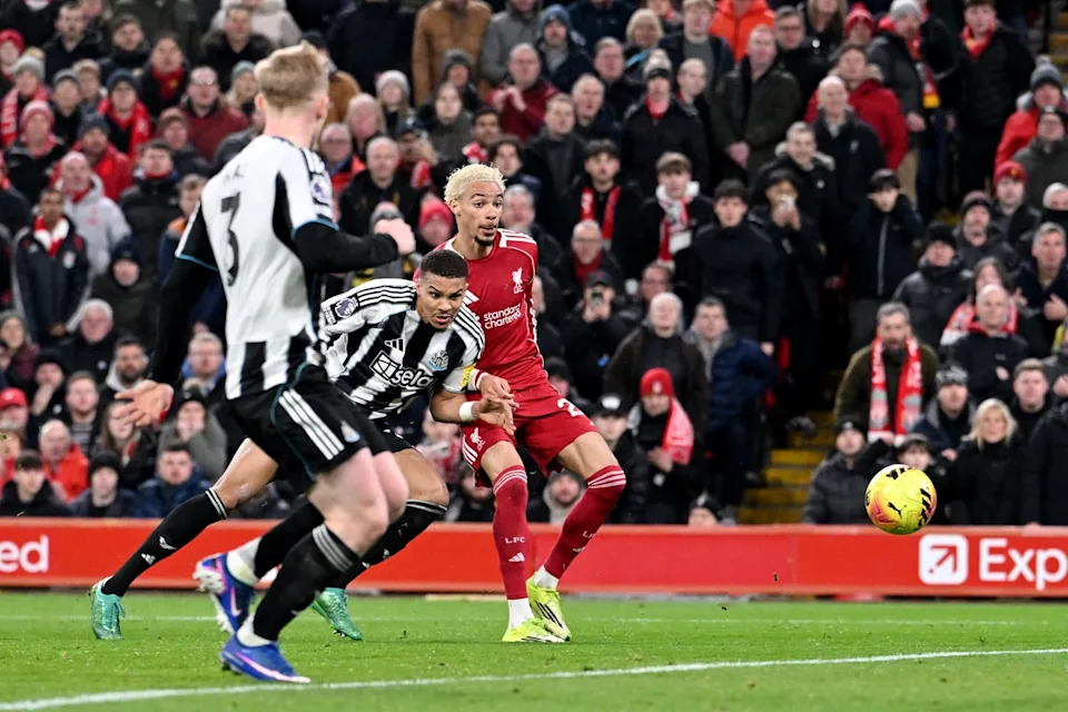 Two minutes later Ekitike netted his second to send Liverpool ahead (Liverpool FC via Getty Images)