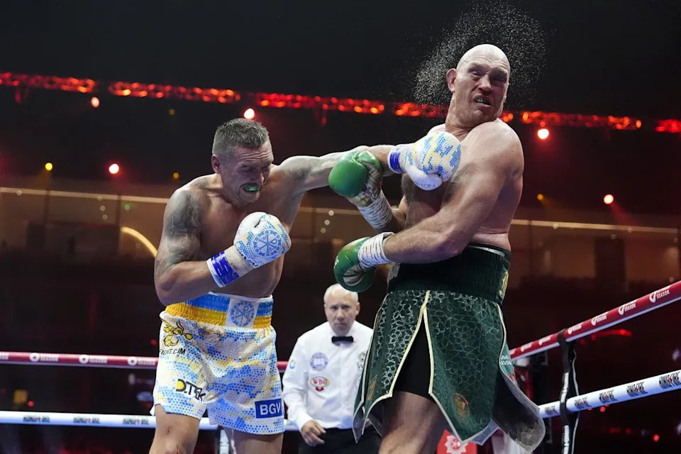 Usyk outpointed Tyson Fury twice in 2024, handing the Briton his only losses as a professional (PA Wire)