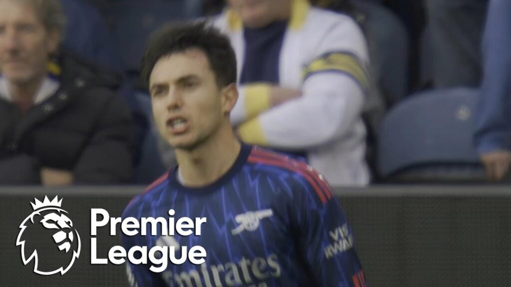 Martin Zubimendi heads Arsenal 1-0 ahead of Leeds United | Premier League | NBC Sports
