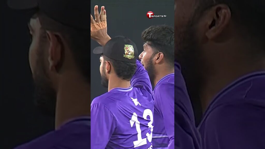 Rishad Hossain outfoxes Miraz in a crucial moment | T Sports #shorts