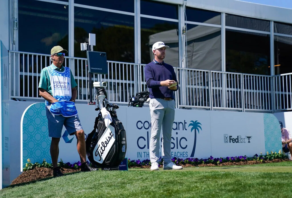 Ryan Gerard hits bird on tee shot during Cognizant Classic first round