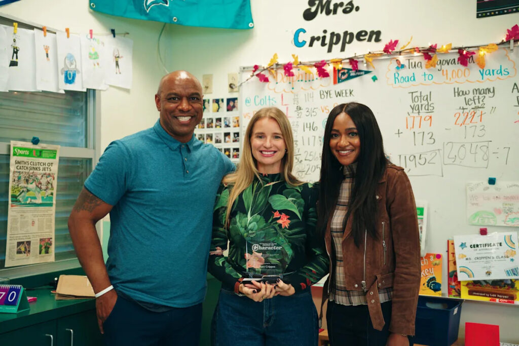 Miami teacher uses football to teach character, earns Hall of Fame award