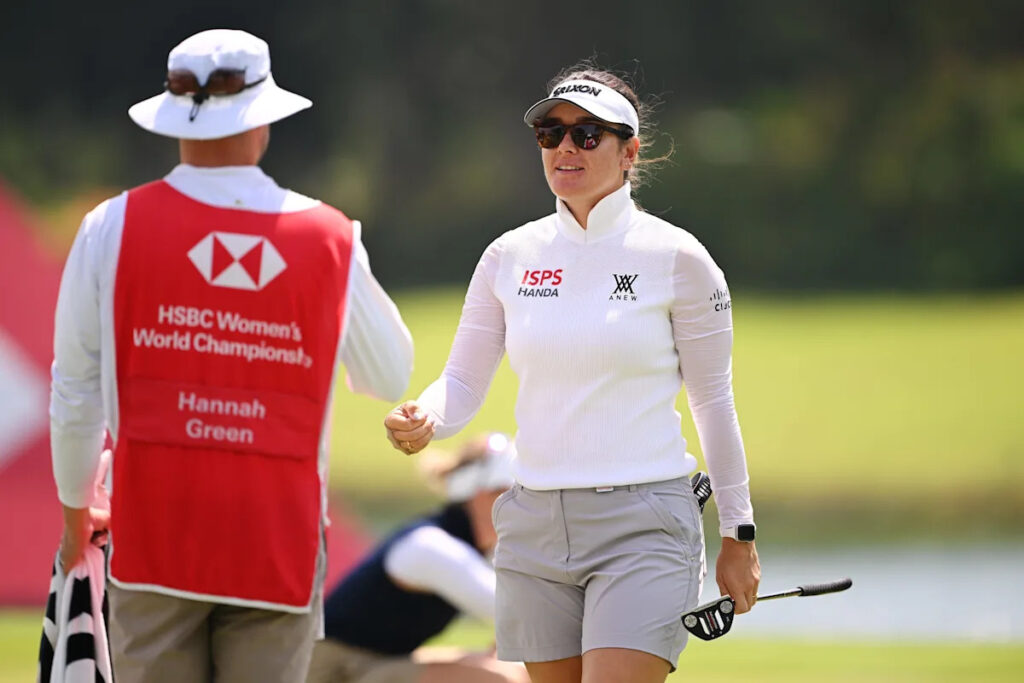 Hannah Green leads HSBC Women’s World Championship, husband caddies