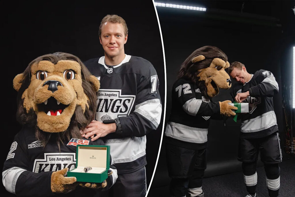 Ex-Rangers star Artemi Panarin gifts Rolex to Kings mascot for jersey number after trade