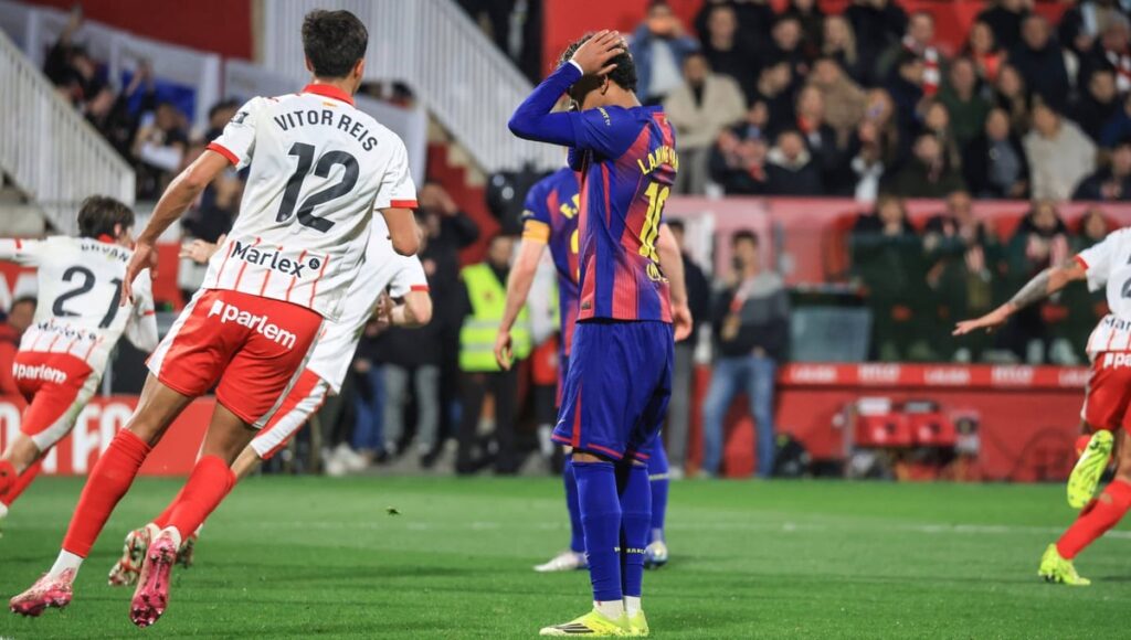 Girona pile misery on Barcelona after controversial late winner Girona pile misery on Barcelona after controversial late winner