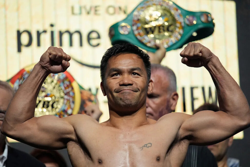 Pacquiao returns to the ring in Las Vegas for an April 18 exhibition vs Provodnikov