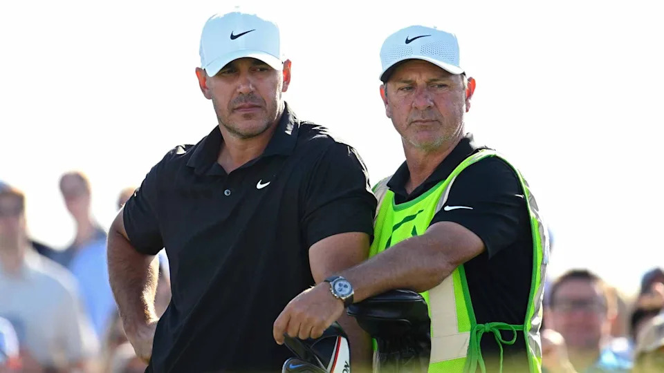 2026 Cognizant Classic Thursday tee times: Brooks Koepka and caddie pictured at 2026 PGA Tour event.