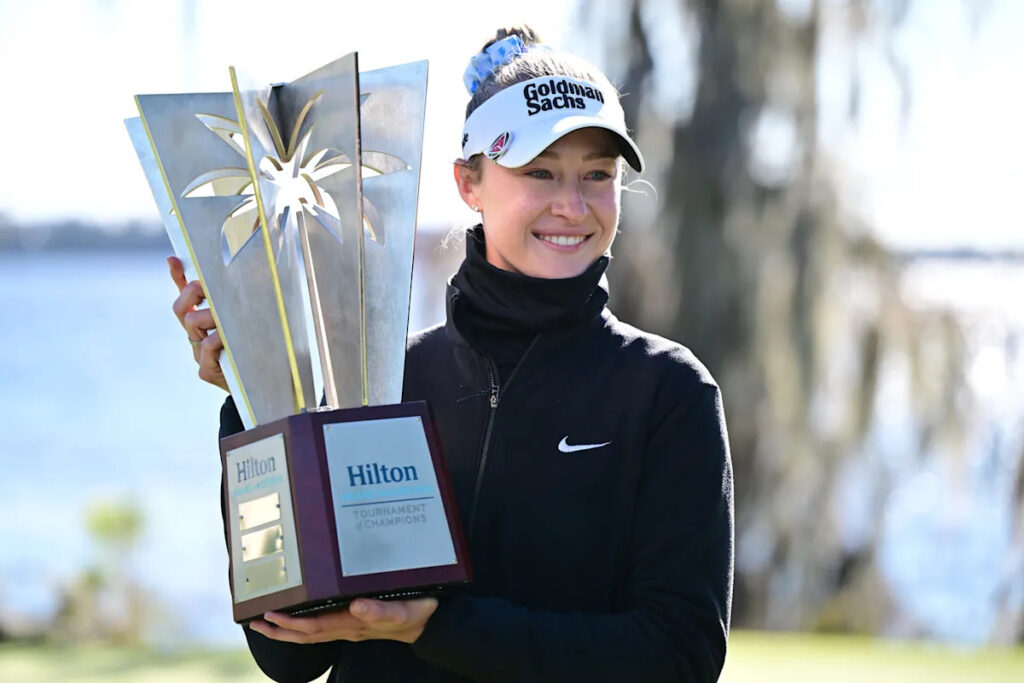 Nelly Korda on one of the best rounds of her life, sharing it with fiancé