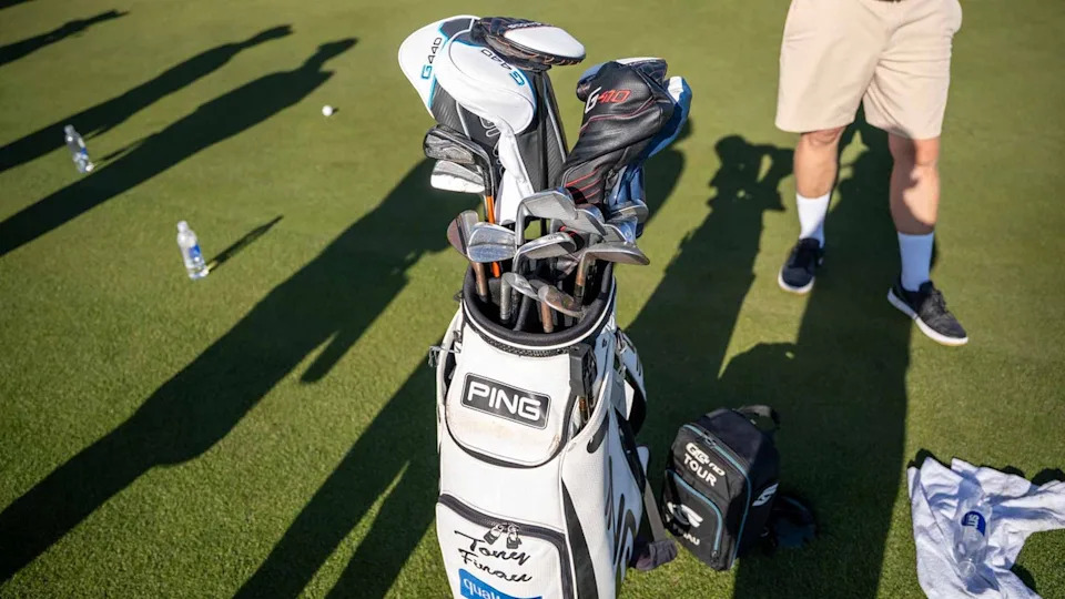 Tony Finau's golf bag.