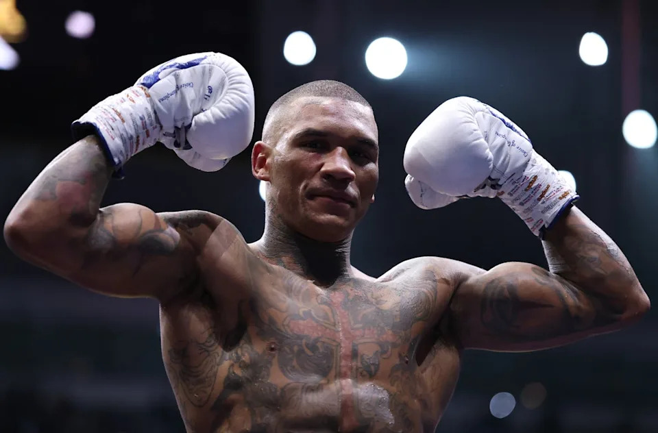 Conor Benn (pictured) will take on Regis Prograis in the co-main event (Getty Images)