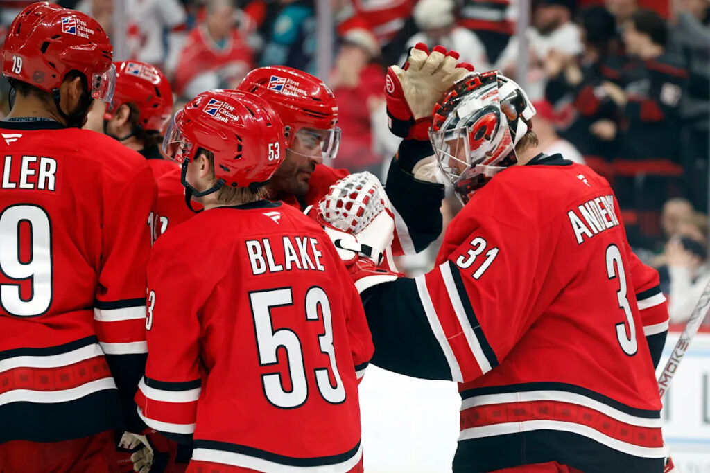 Gostisbehere sparks Hurricanes’ 5th straight win, 5-2 over Red Wings