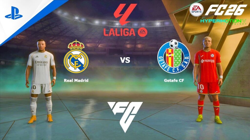 FC 26 | LA LIGA | REAL MADRID VS GETAFE | LIVE STREAM….