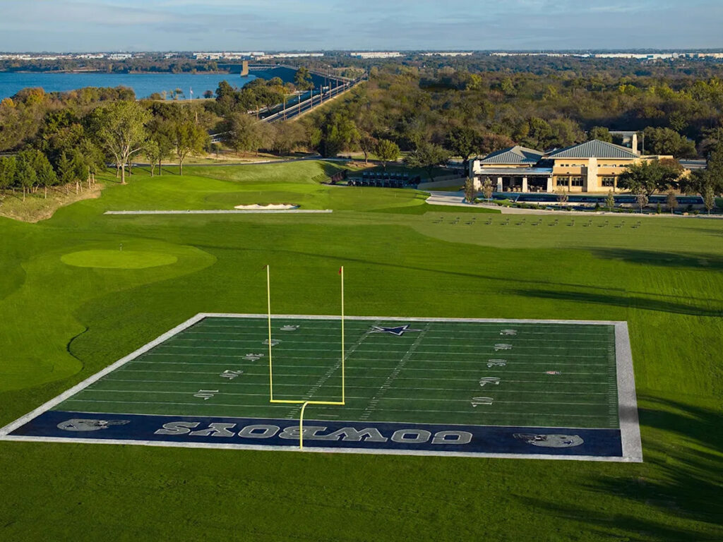Beau Welling polishes the stars at Cowboys Golf Club in Texas Beau Welling polishes the stars at Cowboys Golf Club in Texas