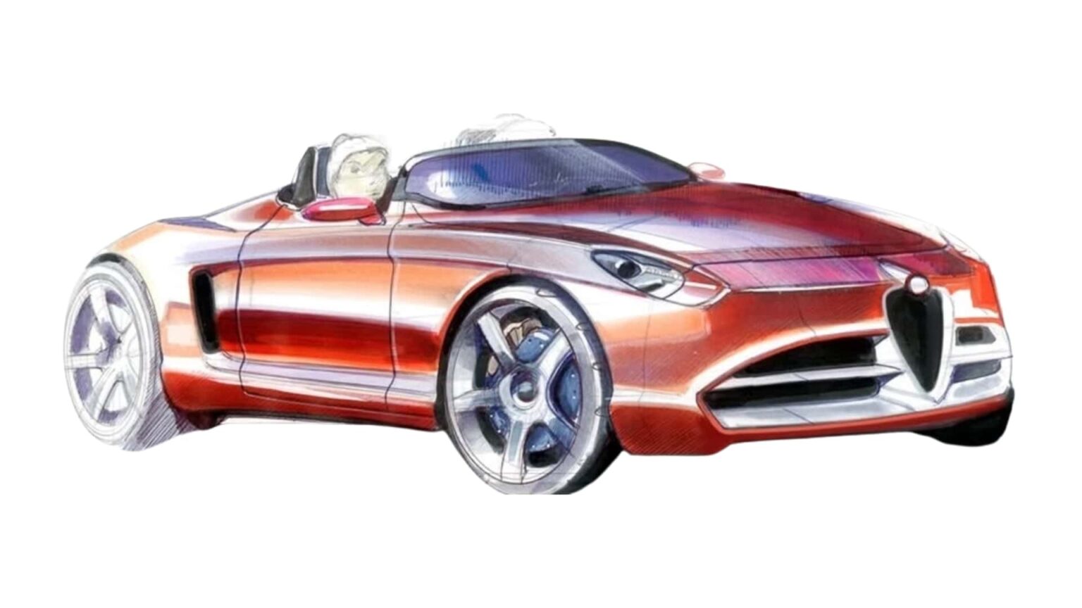 Alfa Romeo Porsche Boxster Rival: Lost Sketches Revealed