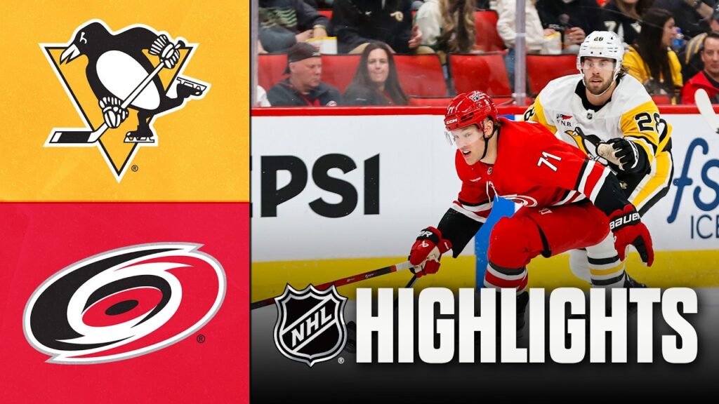 Penguins vs. Hurricanes | NHL Highlights | March 18, 2026