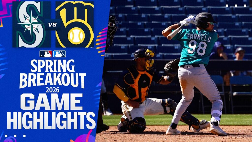 Mariners vs. Brewers Spring Breakout Game Highlights (3/20/26) | MLB Highlights