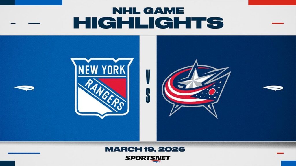 NHL Highlights | Rangers vs. Blue Jackets – March 19, 2026