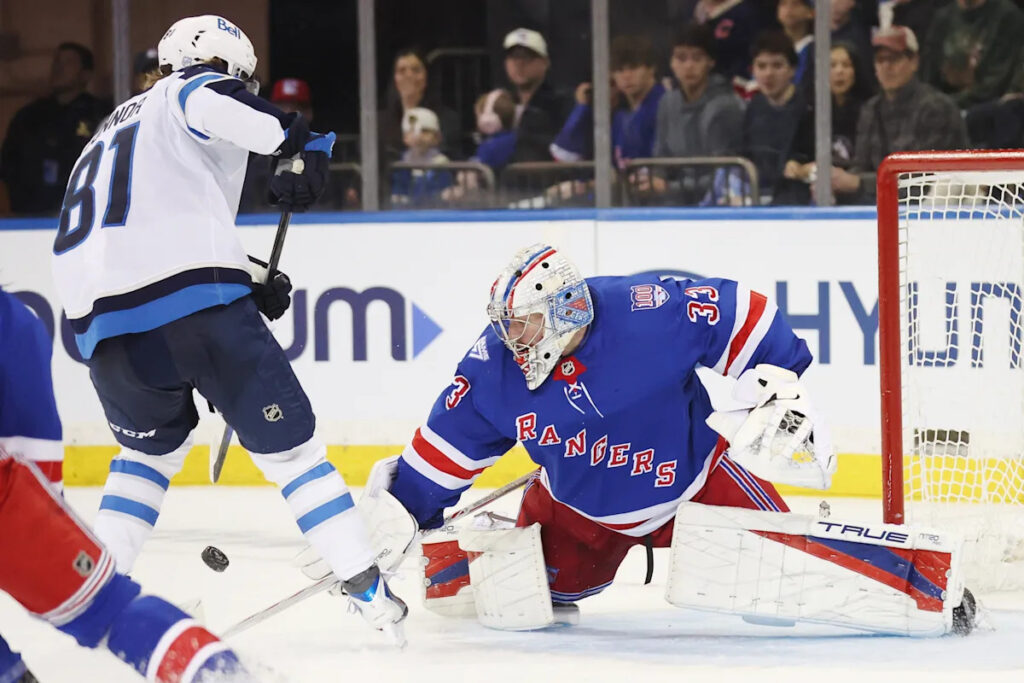 Jets beat the Rangers in a shootout to spoil goalie Dylan Garand’s NHL debut Jets beat the Rangers in a shootout to spoil goalie Dylan Garand’s NHL debut
