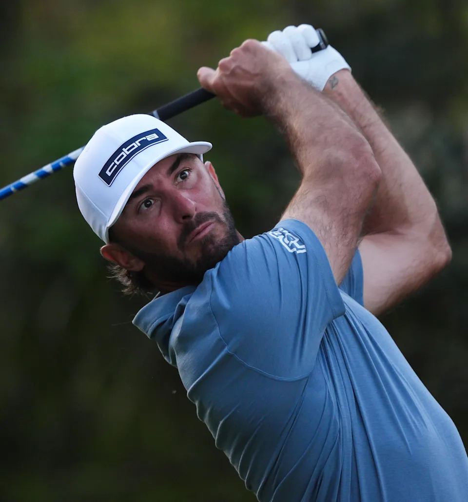 Max Homa watches his tee shot off of 15 during the first round of The Players Championship golf tournament at TPC Sawgrass, March 12, 2026 in Ponte Vedra Beach, Fla. March 12, 2026. [Doug Engle/Florida Times-Union]
