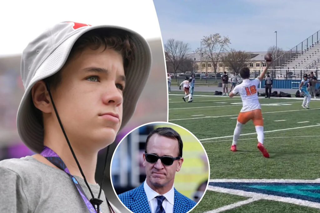 Peyton Manning’s son Marshall stirs quarterback buzz in new video