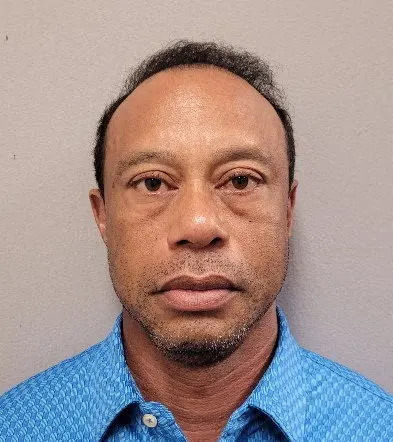 Tiger Woods’ mugshot after his DUI arrest on March 27, 2026. Martin County Sheriff's Office
