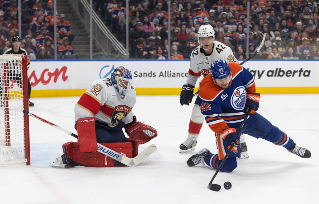 Sergei Bobrovsky perfect in net as Panthers blank Oilers 4-0