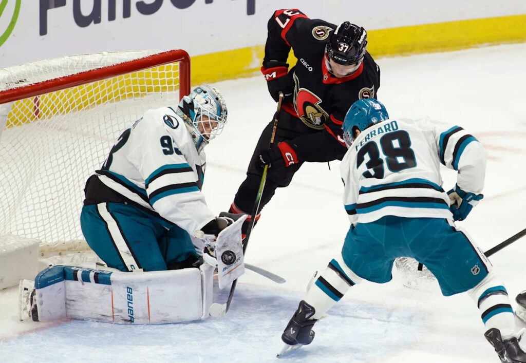 Batherson’s 2 goals help the Senators to a 7-4 win over the Sharks