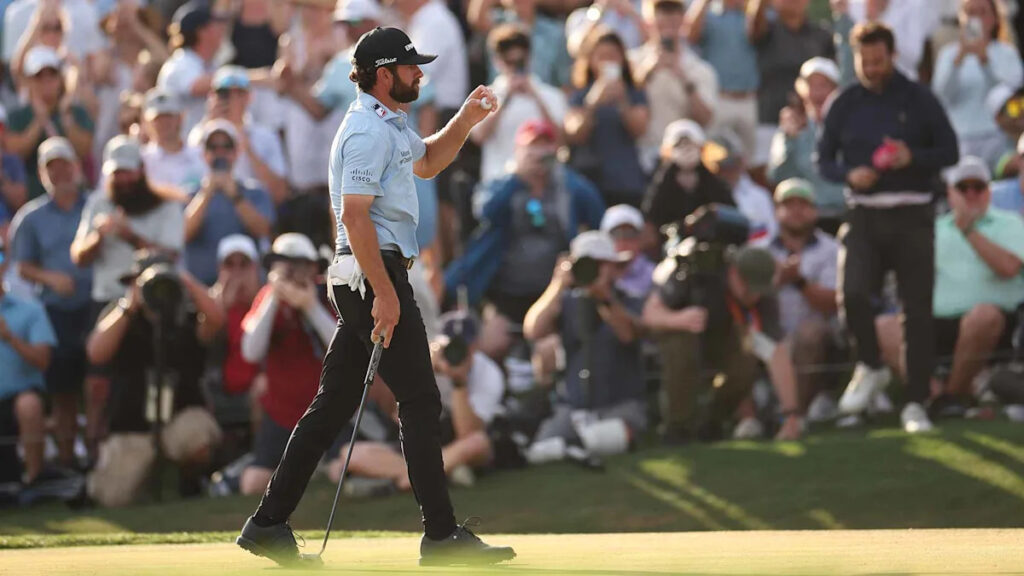 Cam Young’s Players Championship moment was perfectly awkward Cam Young’s Players Championship moment was perfectly awkward