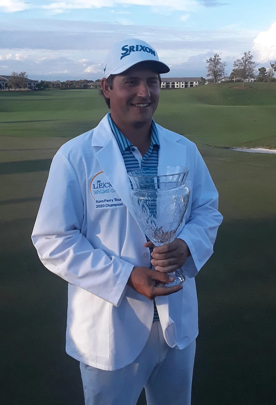 Andrew Novak, 24, of Mount Pleasant, S.C., shot a 66 on Sunday to finish 23-under par to win the second annual LECOM Suncoast Classic at Lakewood National Golf Club in Lakewood Ranch. SARASOTA HERALD-TRIBUNE / JIM BROCKMAN