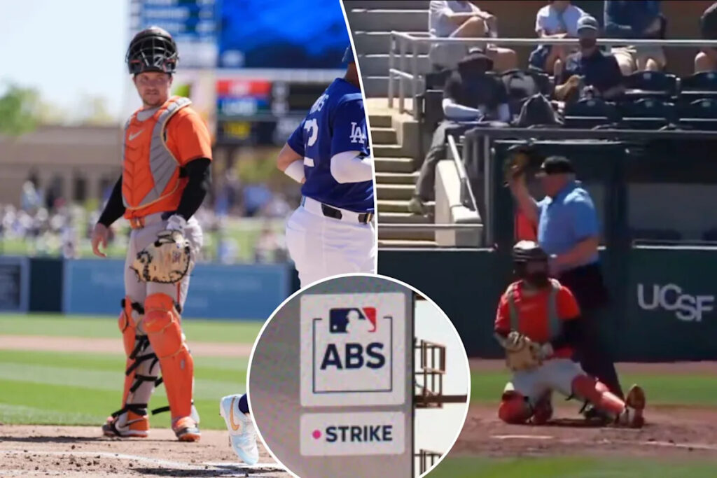 Umpire caught on hot mic saying ‘please be a strike’ in wild ABS moment
