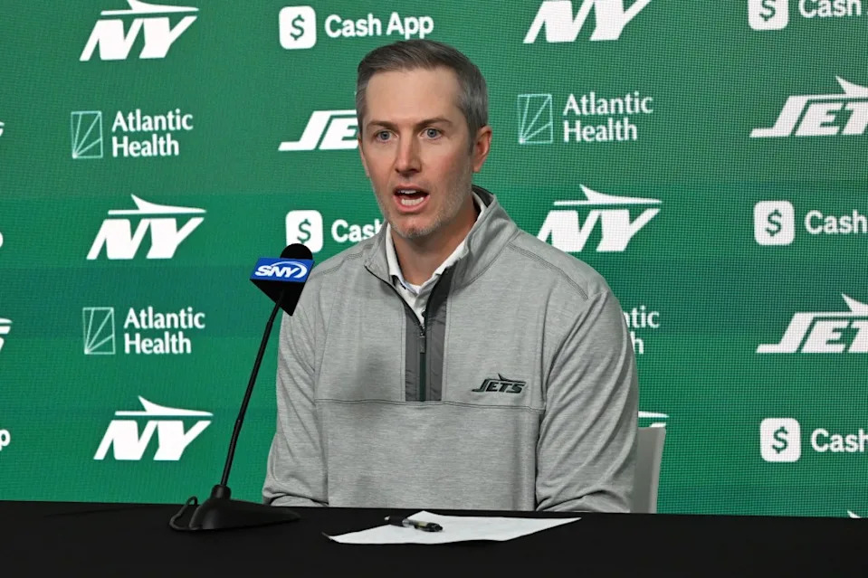 Darren Mougey addresses reporters during a Jan. 6 press conference. Bill Kostroun for the NY Post