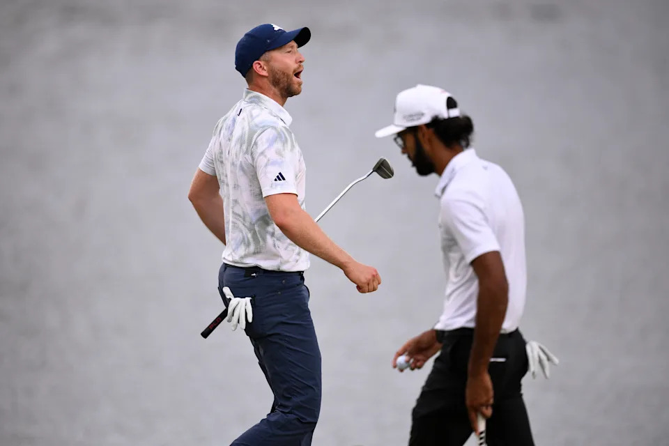 Daniel Berger of the United States reacts after a putt on the eighteenth hole during the final round of the Arnold Palmer Invitational presented by Mastercard 2026 at Arnold Palmer Bay Hill Golf Course on March 08, 2026 in Orlando, Florida.